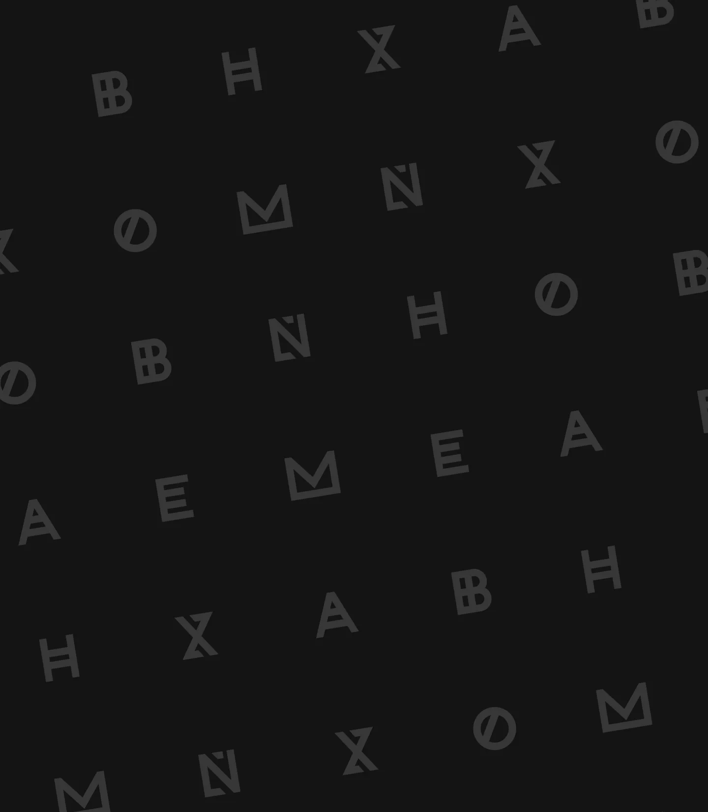 Фирменный паттерн «Ванохейма» из знаков и букв